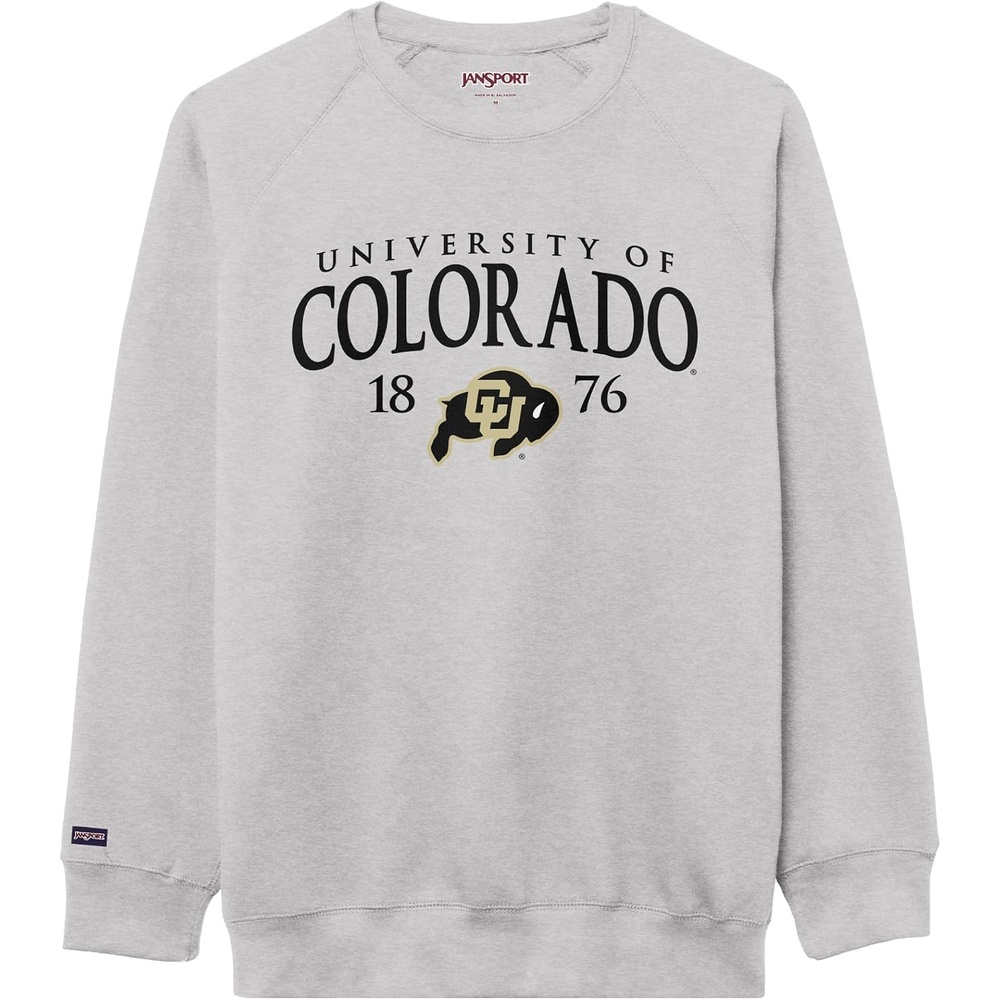 image:imageJanSport NCAA Officially Licensed Rival Crew Sweatshirt Long Sleeve Graphic Pullover for Men Women CottonPolyester BlendColorado Buffaloes