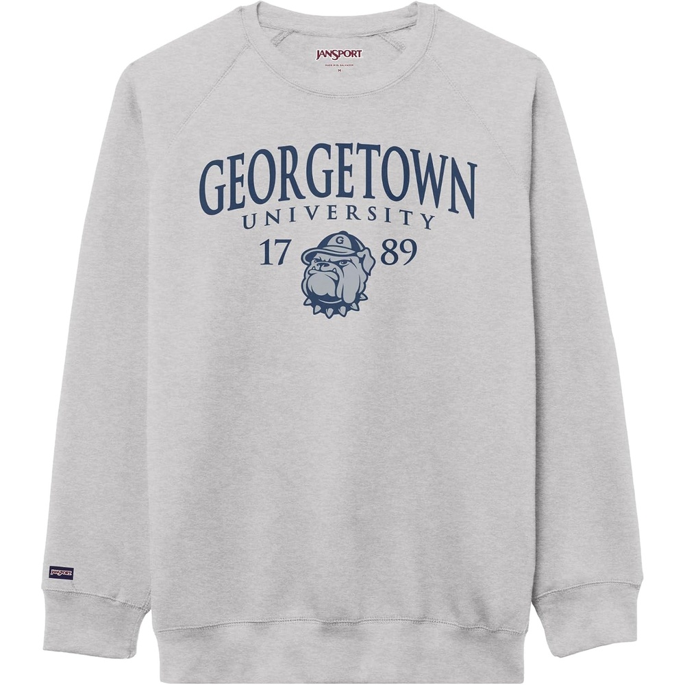 image:imageJanSport NCAA Officially Licensed Rival Crew Sweatshirt Long Sleeve Graphic Pullover for Men Women CottonPolyester BlendGeorgetown Hoyas