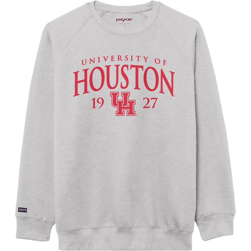 image:imageJanSport NCAA Officially Licensed Rival Crew Sweatshirt Long Sleeve Graphic Pullover for Men Women CottonPolyester BlendHouston Cougars
