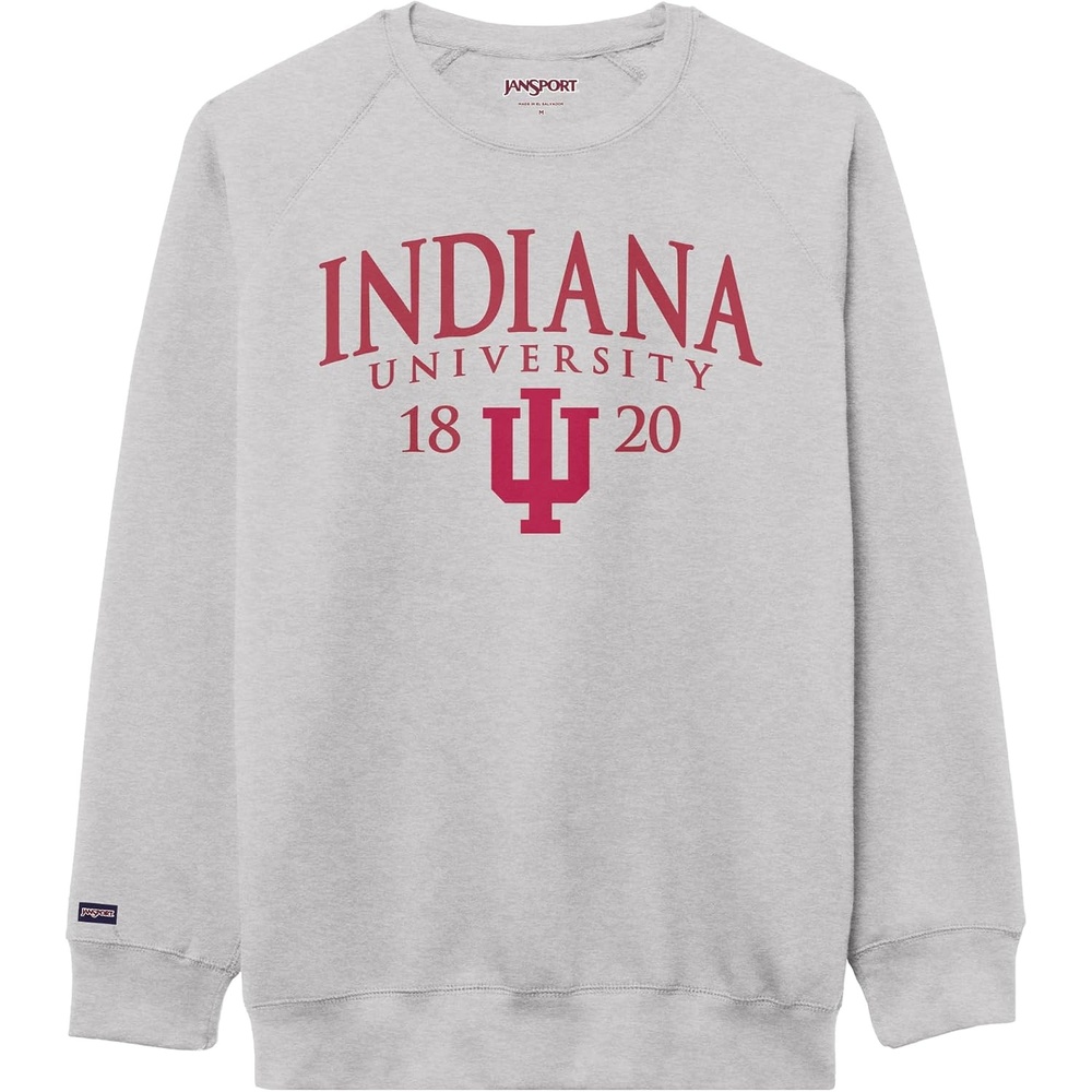 image:imageJanSport NCAA Officially Licensed Rival Crew Sweatshirt Long Sleeve Graphic Pullover for Men Women CottonPolyester BlendIndiana Hoosiers