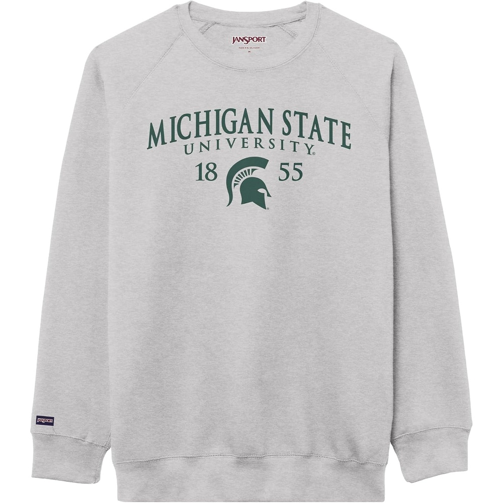 image:imageJanSport NCAA Officially Licensed Rival Crew Sweatshirt Long Sleeve Graphic Pullover for Men Women CottonPolyester BlendMichigan State Spartans