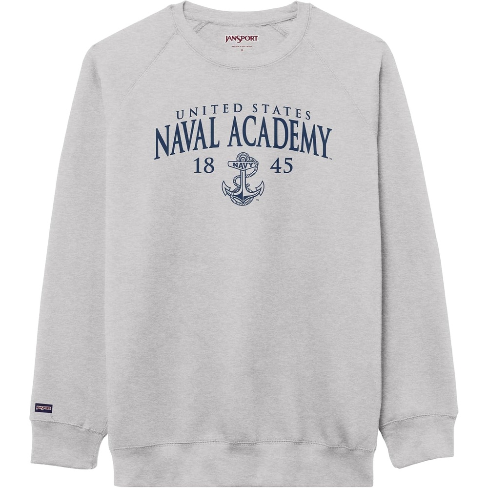 image:imageJanSport NCAA Officially Licensed Rival Crew Sweatshirt Long Sleeve Graphic Pullover for Men Women CottonPolyester BlendNavy Midshipmen