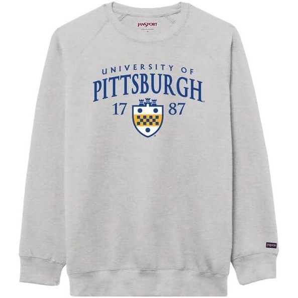 image:imageJanSport NCAA Officially Licensed Rival Crew Sweatshirt Long Sleeve Graphic Pullover for Men Women CottonPolyester BlendPittsburgh Panthers