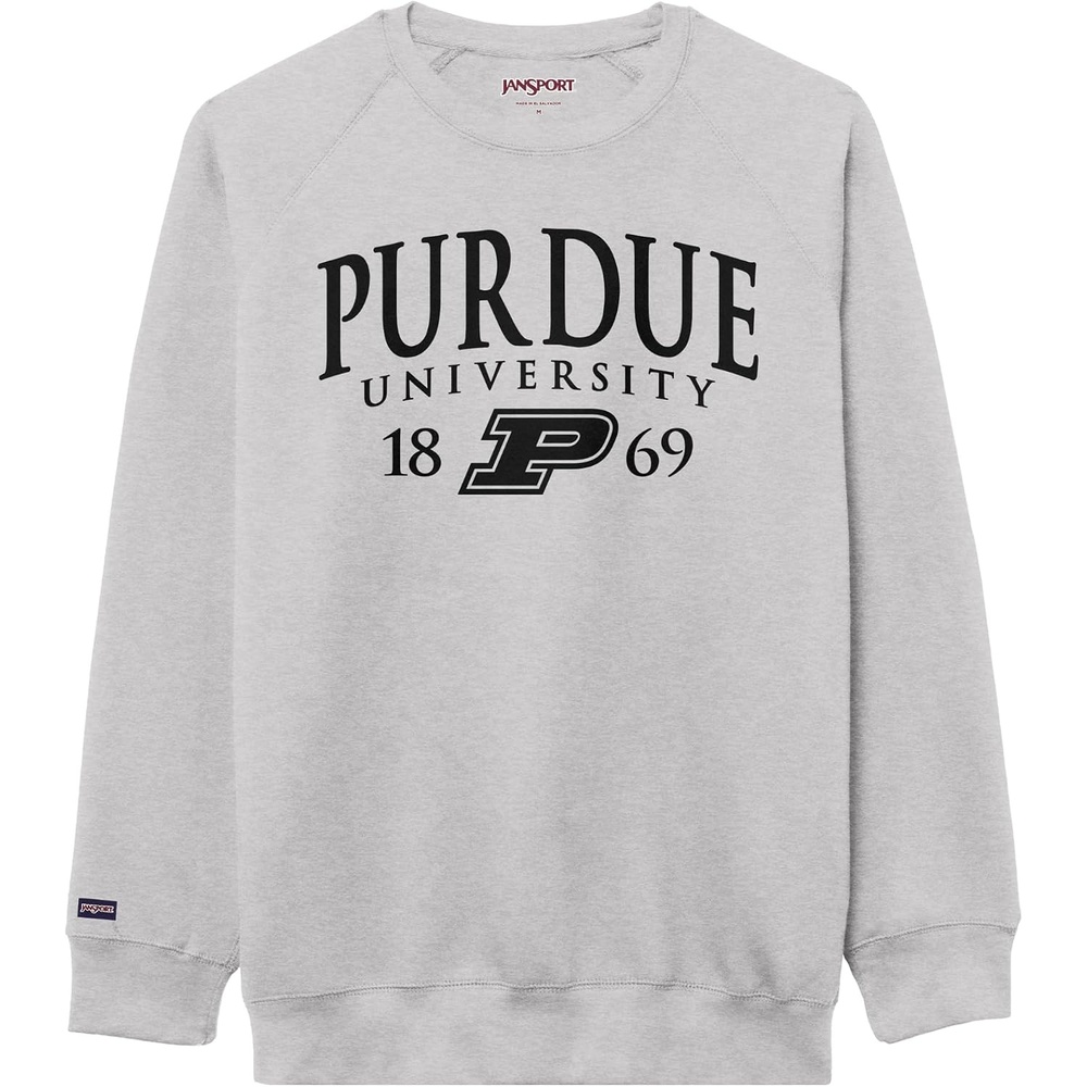image:imageJanSport NCAA Officially Licensed Rival Crew Sweatshirt Long Sleeve Graphic Pullover for Men Women CottonPolyester BlendPurdue Boilermakers
