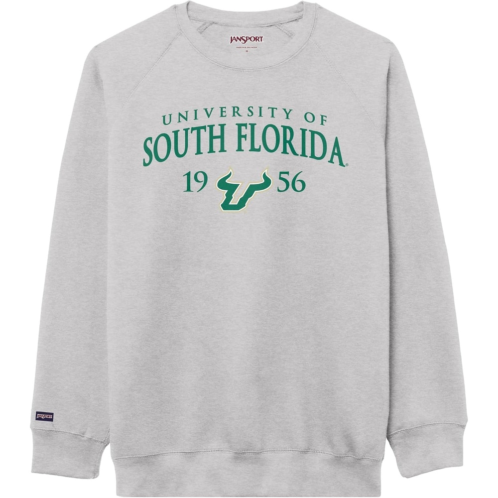 image:imageJanSport NCAA Officially Licensed Rival Crew Sweatshirt Long Sleeve Graphic Pullover for Men Women CottonPolyester BlendSouth Florida Bulls