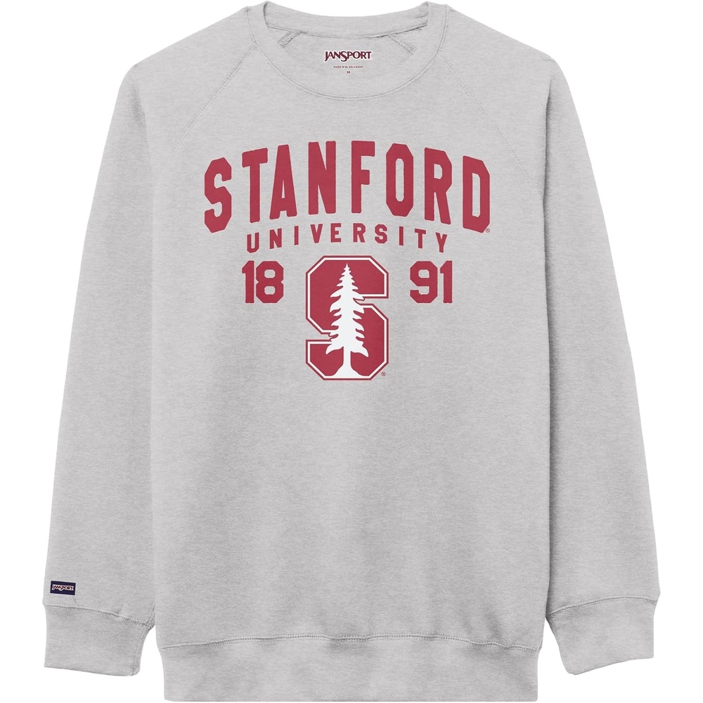 image:imageJanSport NCAA Officially Licensed Rival Crew Sweatshirt Long Sleeve Graphic Pullover for Men Women CottonPolyester BlendStanford Cardinal