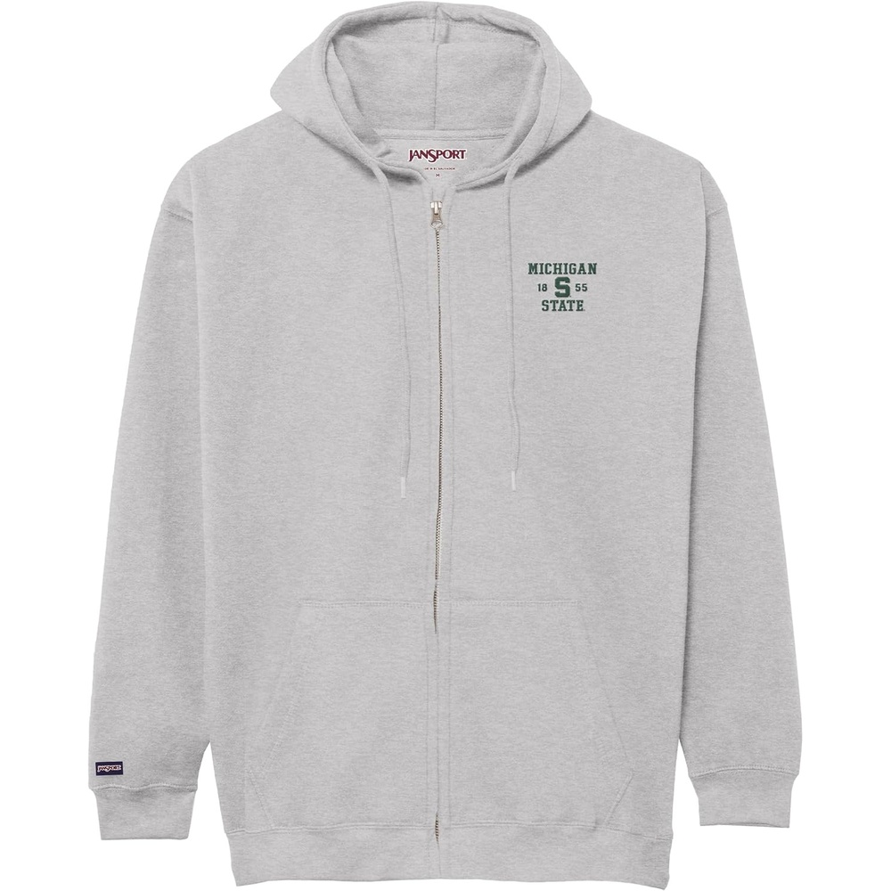 image:imageJanSport NCAA Officially Licensed Rival Full Zip Hoodie Long Sleeve Unisex Sweatshirt DoubleLayered Fleece HoodMichigan State Spartans