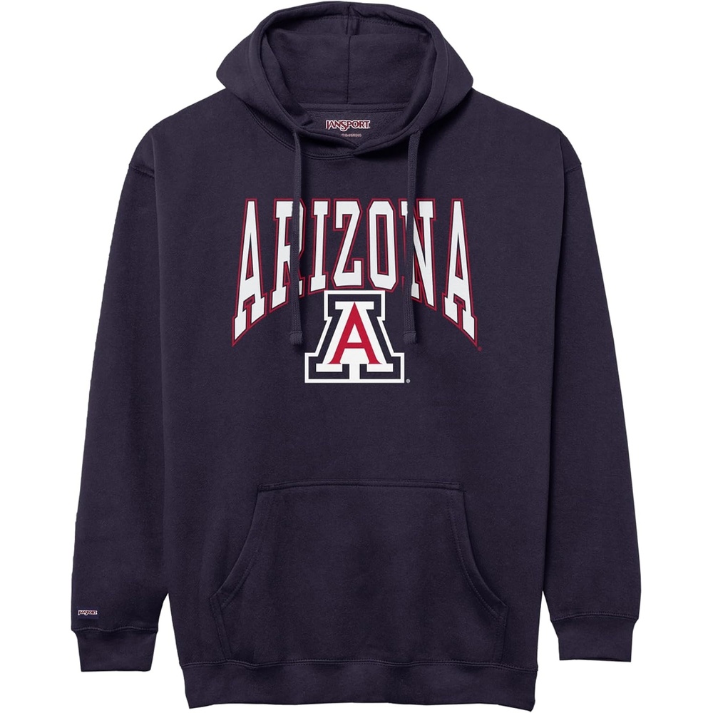 image:imageJanSport NCAA Officially Licensed Rival Hoodie Long Sleeve Unisex Sweatshirt CottonPolyester Blend DoubleLayered HoodArizona Wildcats