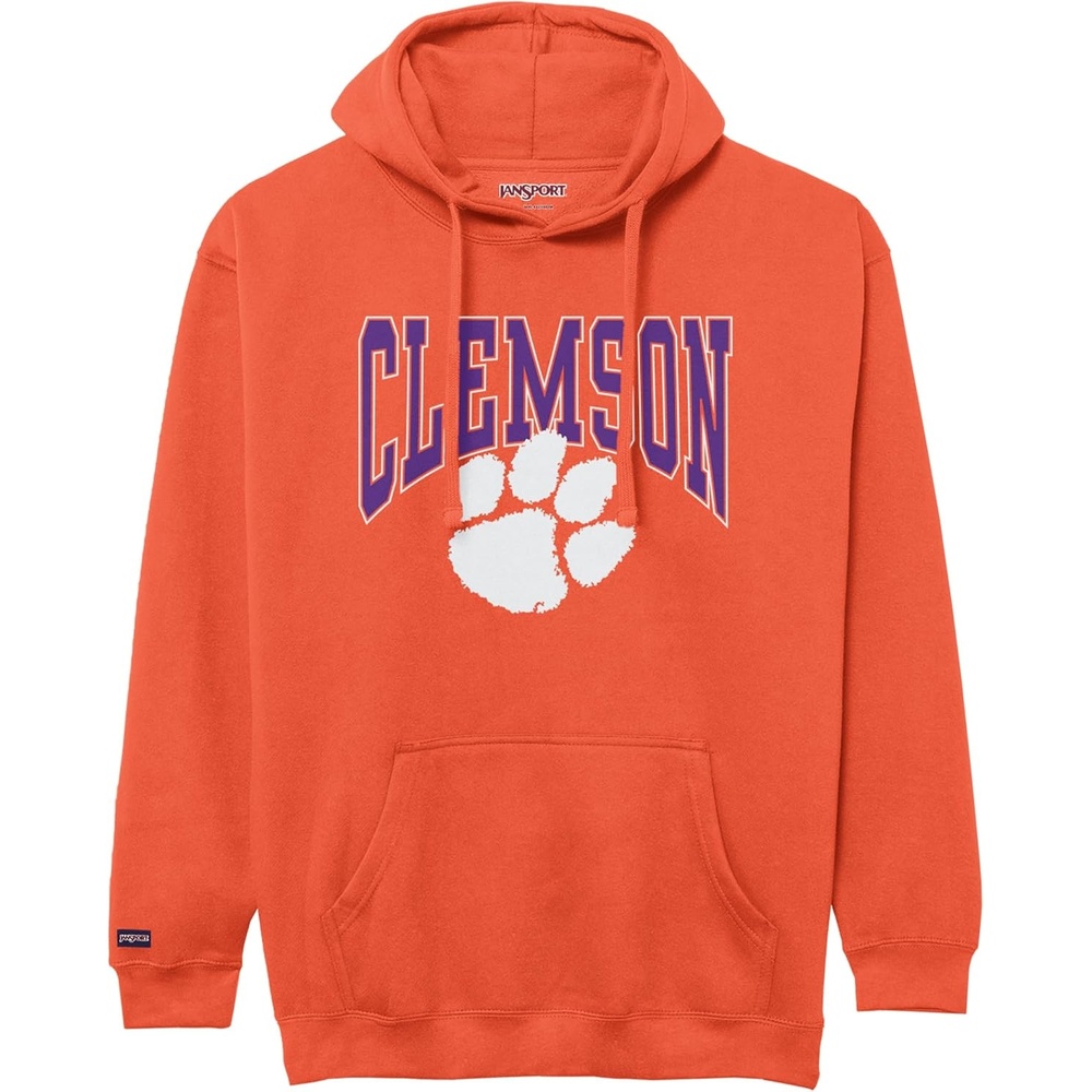 image:imageJanSport NCAA Officially Licensed Rival Hoodie Long Sleeve Unisex Sweatshirt CottonPolyester Blend DoubleLayered HoodClemson Tigers