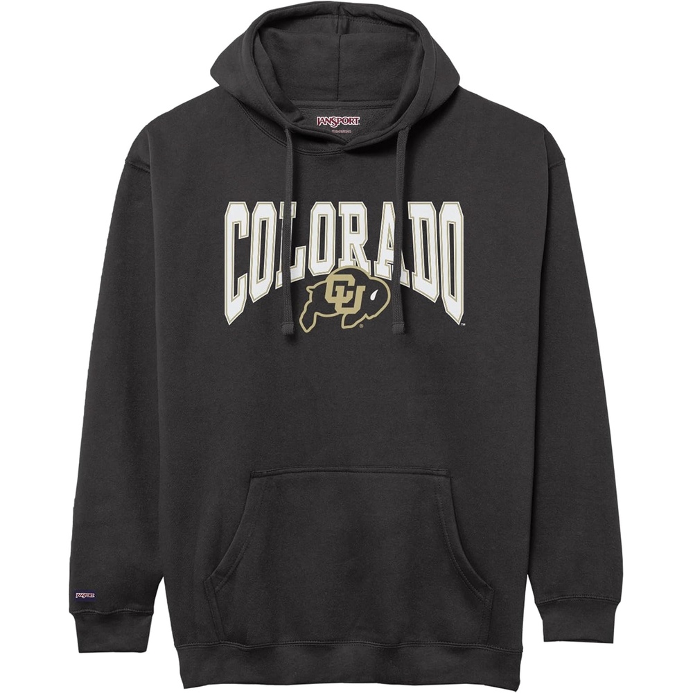 image:imageJanSport NCAA Officially Licensed Rival Hoodie Long Sleeve Unisex Sweatshirt CottonPolyester Blend DoubleLayered HoodColorado Buffaloes