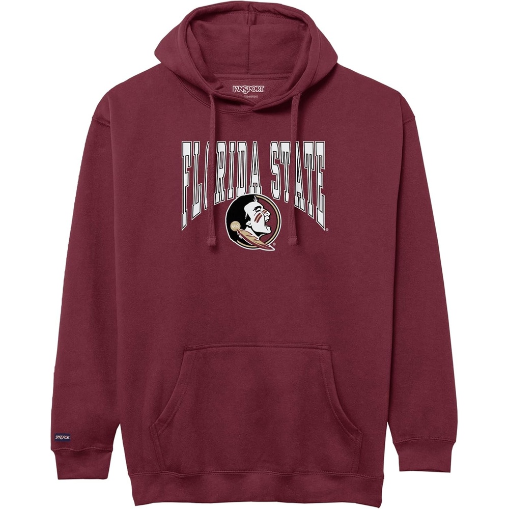 image:imageJanSport NCAA Officially Licensed Rival Hoodie Long Sleeve Unisex Sweatshirt CottonPolyester Blend DoubleLayered HoodFlorida State Seminoles
