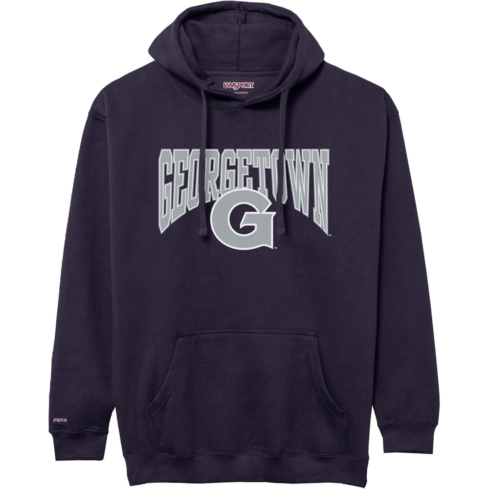 image:imageJanSport NCAA Officially Licensed Rival Hoodie Long Sleeve Unisex Sweatshirt CottonPolyester Blend DoubleLayered HoodGeorgetown Hoyas
