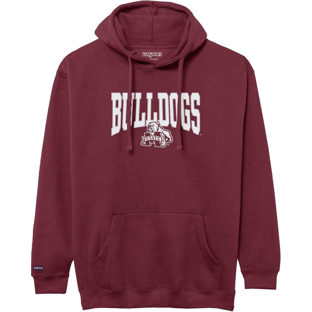 image:imageJanSport NCAA Officially Licensed Rival Hoodie Long Sleeve Unisex Sweatshirt CottonPolyester Blend DoubleLayered HoodMississippi State Bulldogs
