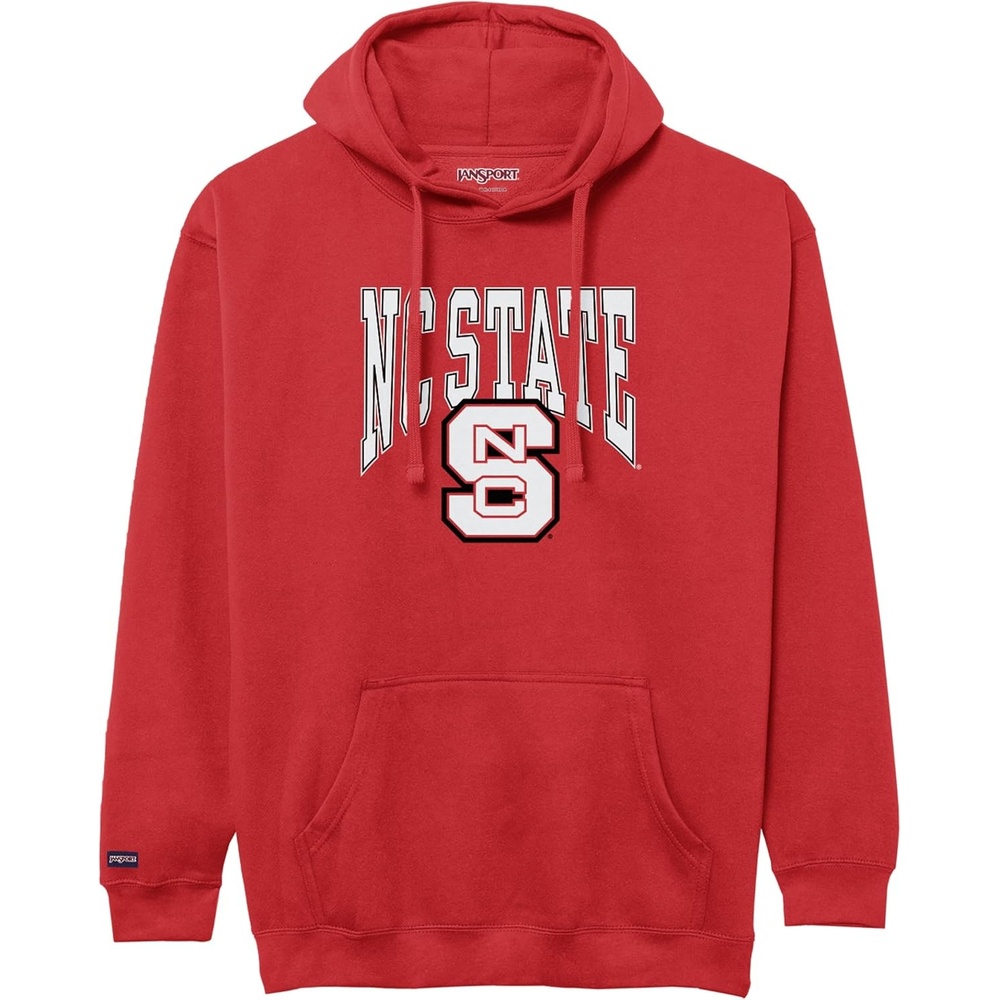 image:imageJanSport NCAA Officially Licensed Rival Hoodie Long Sleeve Unisex Sweatshirt CottonPolyester Blend DoubleLayered HoodNorth Carolina State Wolfpack