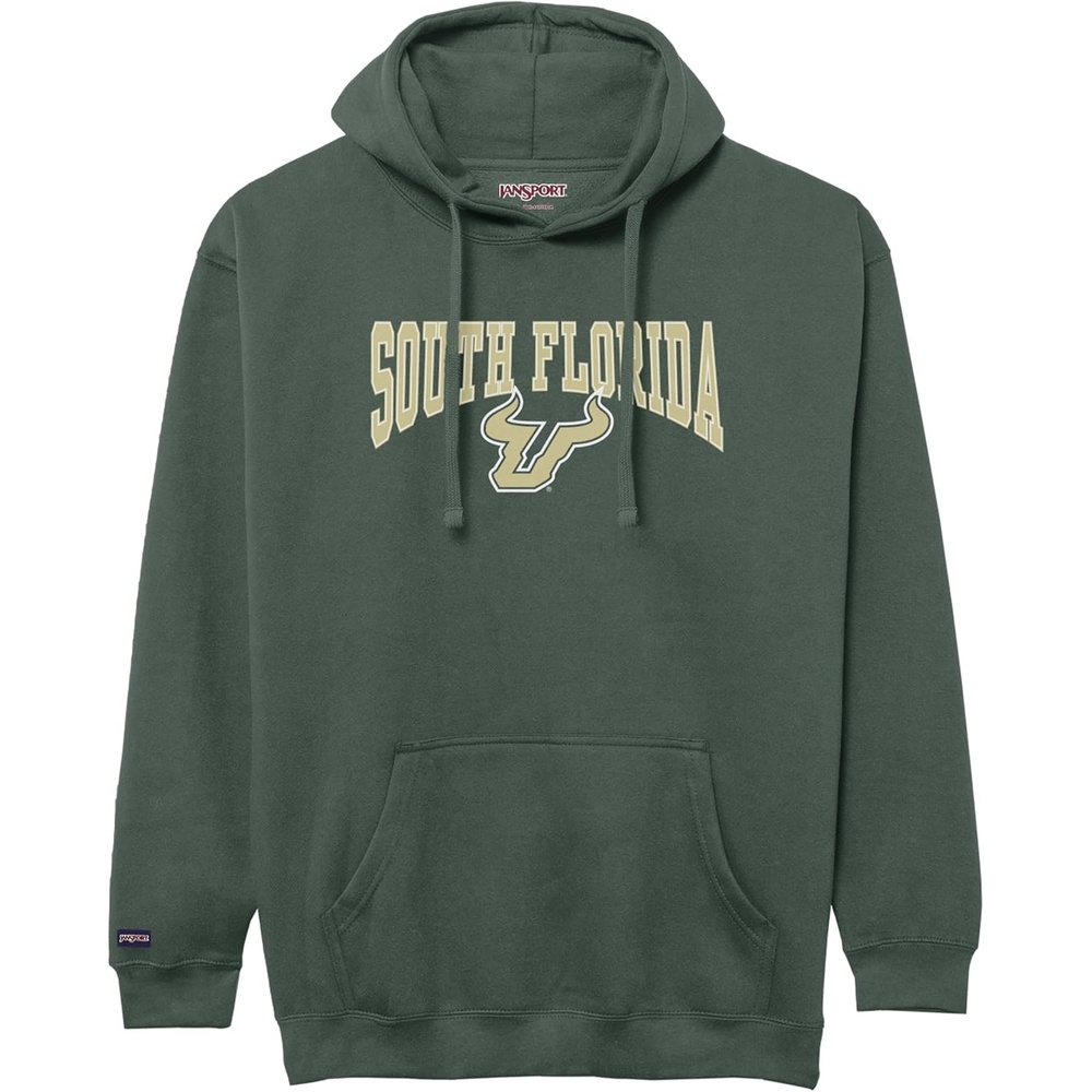 image:imageJanSport NCAA Officially Licensed Rival Hoodie Long Sleeve Unisex Sweatshirt CottonPolyester Blend DoubleLayered HoodSouth Florida Bulls