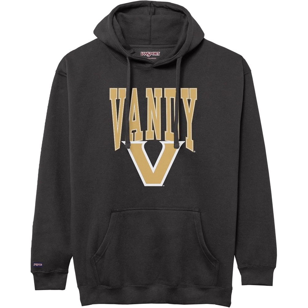 image:imageJanSport NCAA Officially Licensed Rival Hoodie Long Sleeve Unisex Sweatshirt CottonPolyester Blend DoubleLayered HoodVanderbilt Commodores