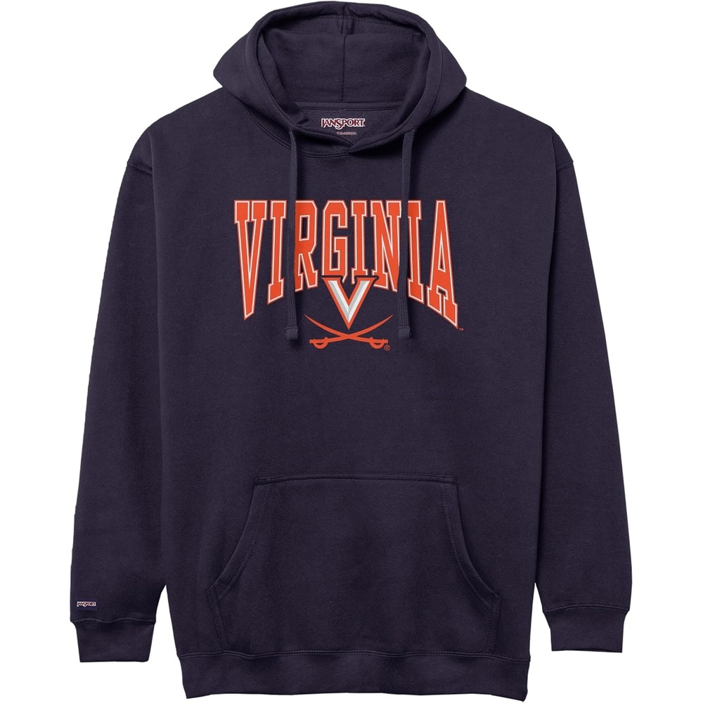 image:imageJanSport NCAA Officially Licensed Rival Hoodie Long Sleeve Unisex Sweatshirt CottonPolyester Blend DoubleLayered HoodVirginia Cavaliers