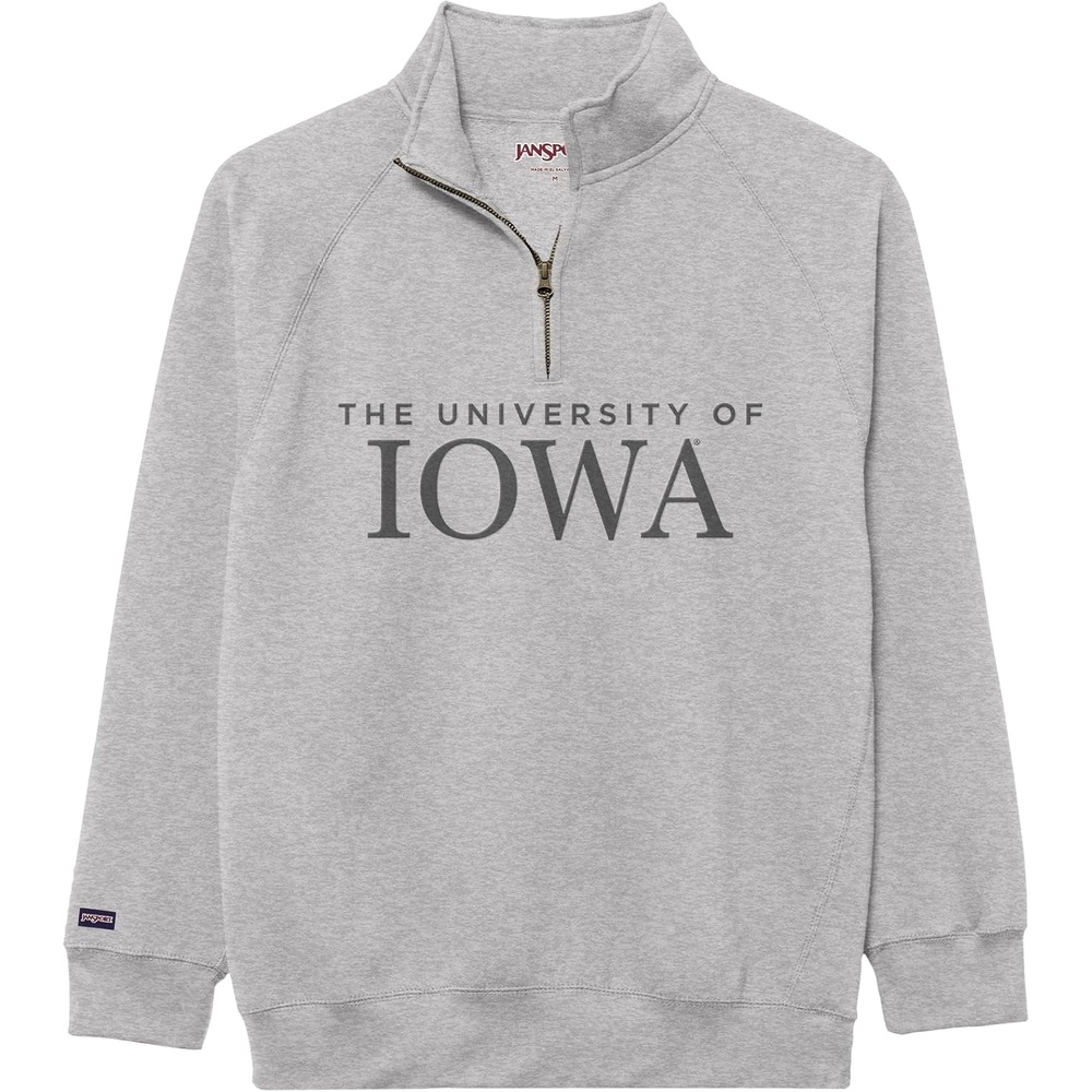image:imageJanSport NCAA Officially Licensed Rival Quarter Zip Sweatshirt Long Sleeve Unisex CottonPolyester Blend StandUp CollarIowa Hawkeyes