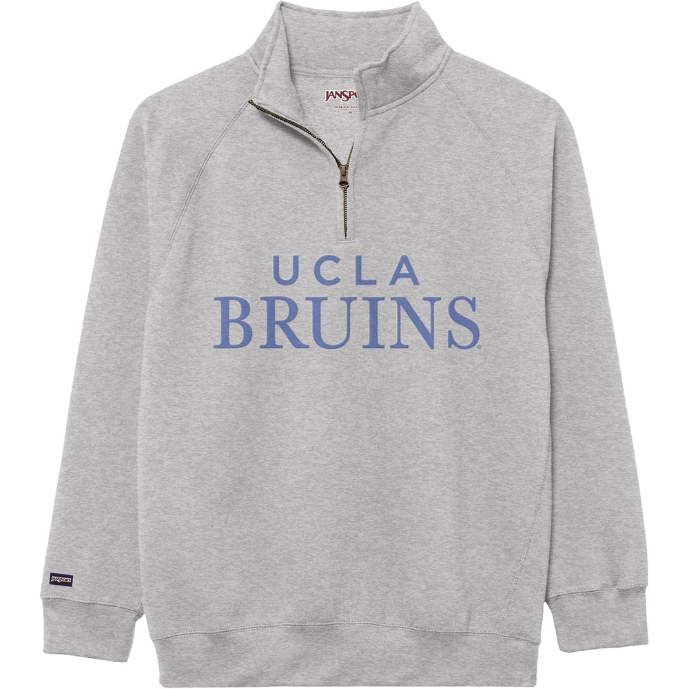 image:imageJanSport NCAA Officially Licensed Rival Quarter Zip Sweatshirt Long Sleeve Unisex CottonPolyester Blend StandUp CollarUCLA Bruins