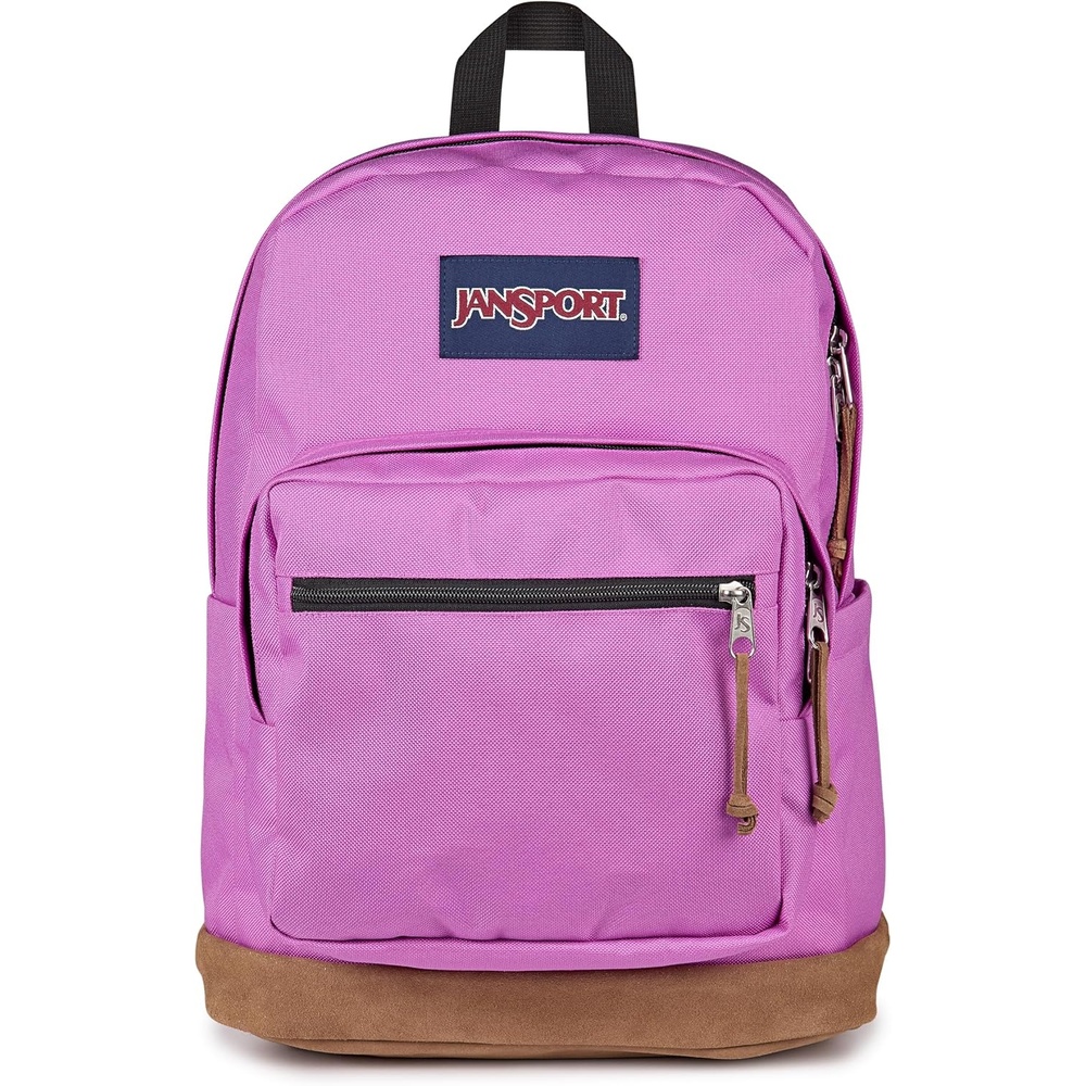 image:imageJanSport Right Pack Backpack Durable Daypack with Padded 15 Laptop Sleeve Spacious Main Compartment amp Integrated Water Bottle Pocket Animal IllusionDigital Fuchsia