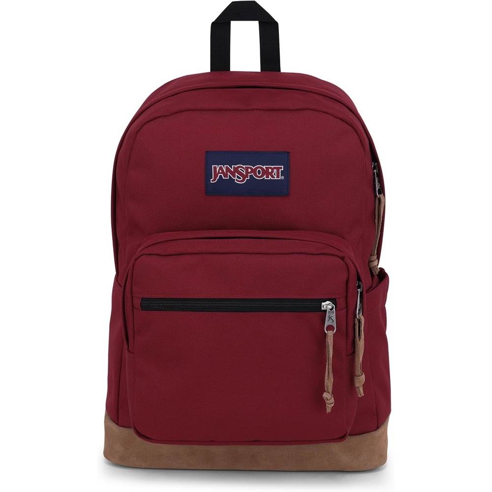 image:imageJanSport Right Pack Backpack Durable Daypack with Padded 15 Laptop Sleeve Spacious Main Compartment amp Integrated Water Bottle Pocket Animal IllusionRusset Red