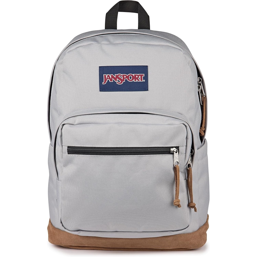 image:imageJanSport Right Pack Backpack Durable Daypack with Padded 15 Laptop Sleeve Spacious Main Compartment amp Integrated Water Bottle Pocket Animal IllusionGrounded Grey