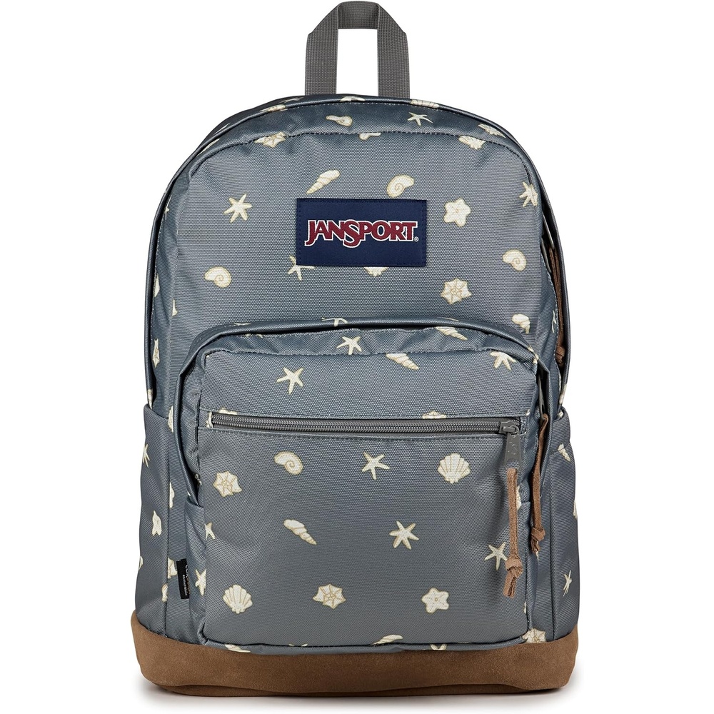 image:imageJanSport Right Pack Backpack Durable Daypack with Padded 15 Laptop Sleeve Spacious Main Compartment amp Integrated Water Bottle Pocket Animal IllusionShell Yes Grey