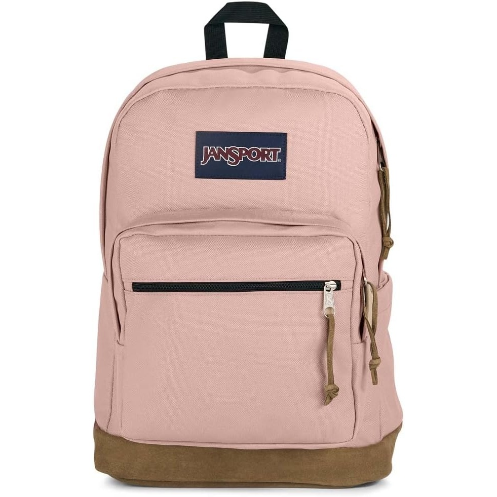 image:imageJanSport Right Pack Backpack Durable Daypack with Padded 15 Laptop Sleeve Spacious Main Compartment amp Integrated Water Bottle Pocket Animal IllusionMisty Rose