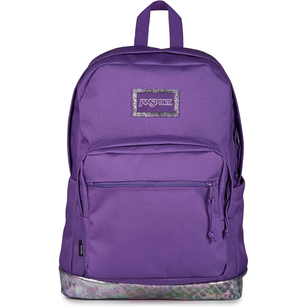 image:imageJanSport Right Pack Expressions Backpack Travel Work or Laptop Bag Coconut CorduroyBog Glam Suede Grape JellyPurplePink