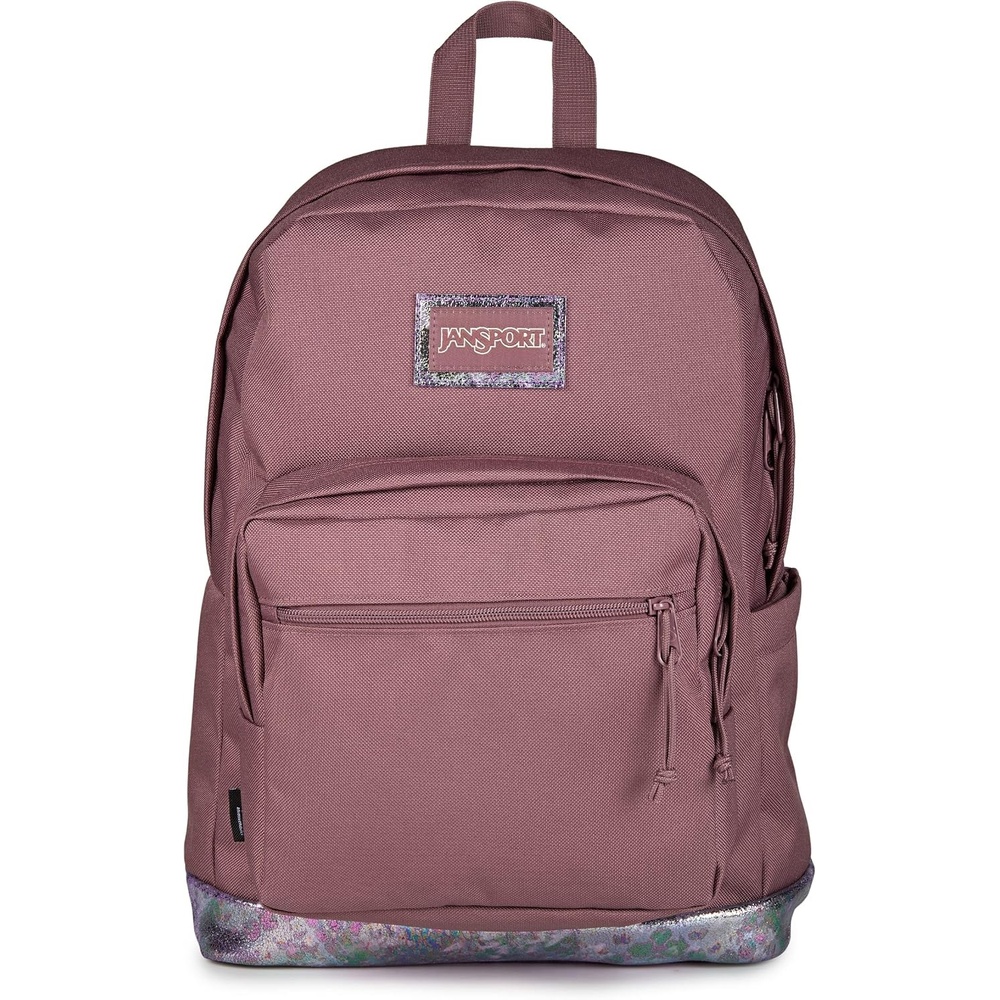 image:imageJanSport Right Pack Expressions Backpack Travel Work or Laptop Bag Coconut CorduroyBog Glam Suede Mahogany HazeBrnPink