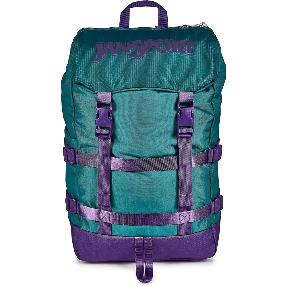 image:imageJanSport Skip Pack Backpack 28L Capacity Fits 135 Laptop Large Main Compartment Side Water Bottle Pocket Ideal for Work amp Travel Jelly KellyEmerald Pool