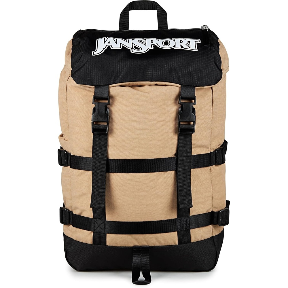 image:imageJanSport Skip Pack Backpack 28L Capacity Fits 135 Laptop Large Main Compartment Side Water Bottle Pocket Ideal for Work amp Travel Jelly KellyTravertine