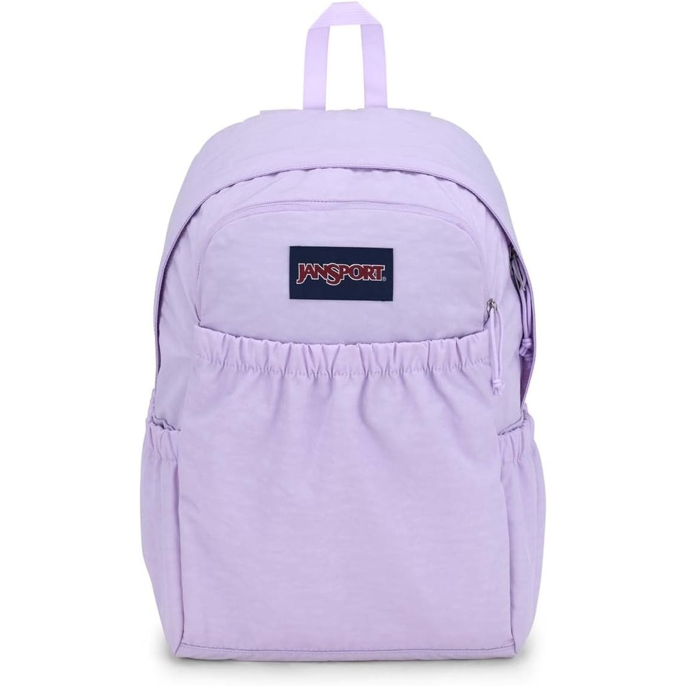 image:imageJanSport Slouch Pack Fully Padded Back Panel Comfortable and Ideal Storage NavyPastel Lilac