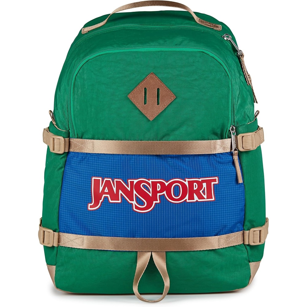 image:imageJanSport Small Seattle Pack  Compact Backpack with Main Compartment Dual Water Bottle Pockets and Padded Sleeve for 15Inch Laptop BlackJelly Kelly