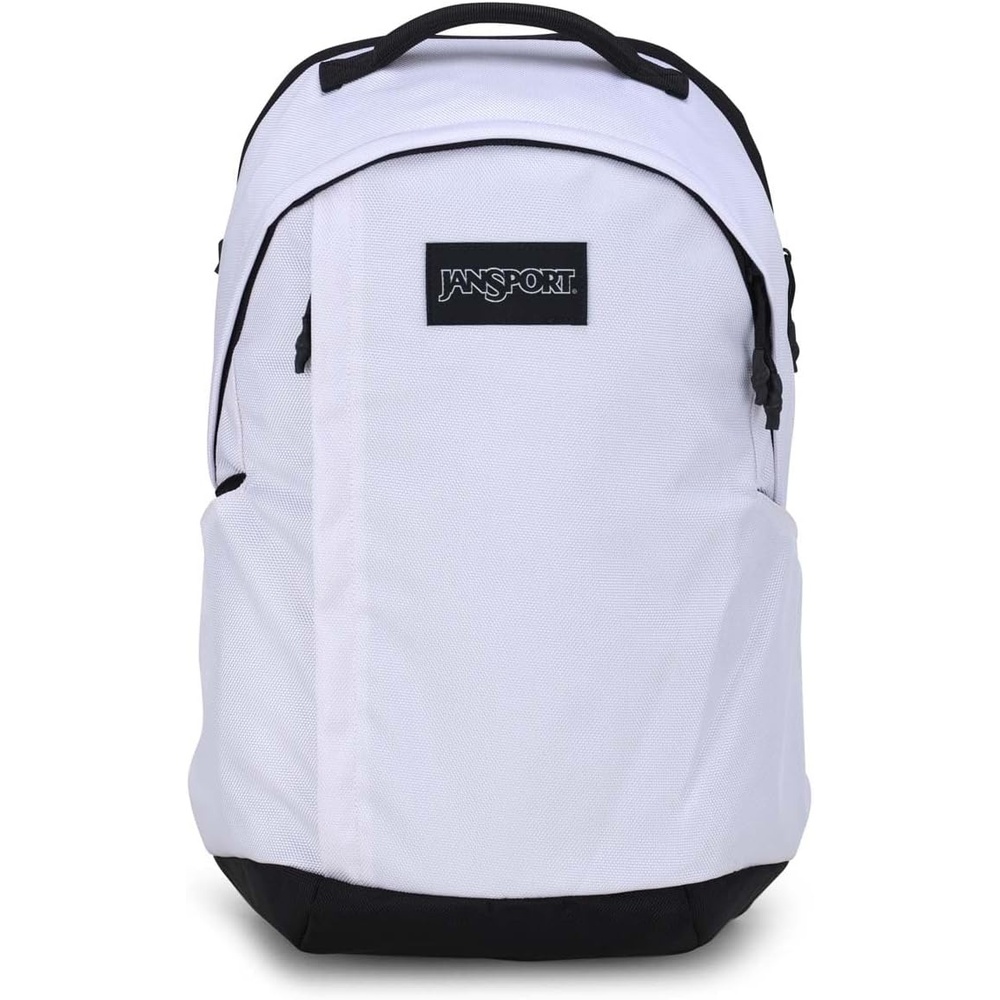 image:imageJanSport Station Pack Large Backpack with Side Access Padded Laptop Sleeve Dual Water Bottle Pockets and Organizer Loft Pocket WhiteWhite
