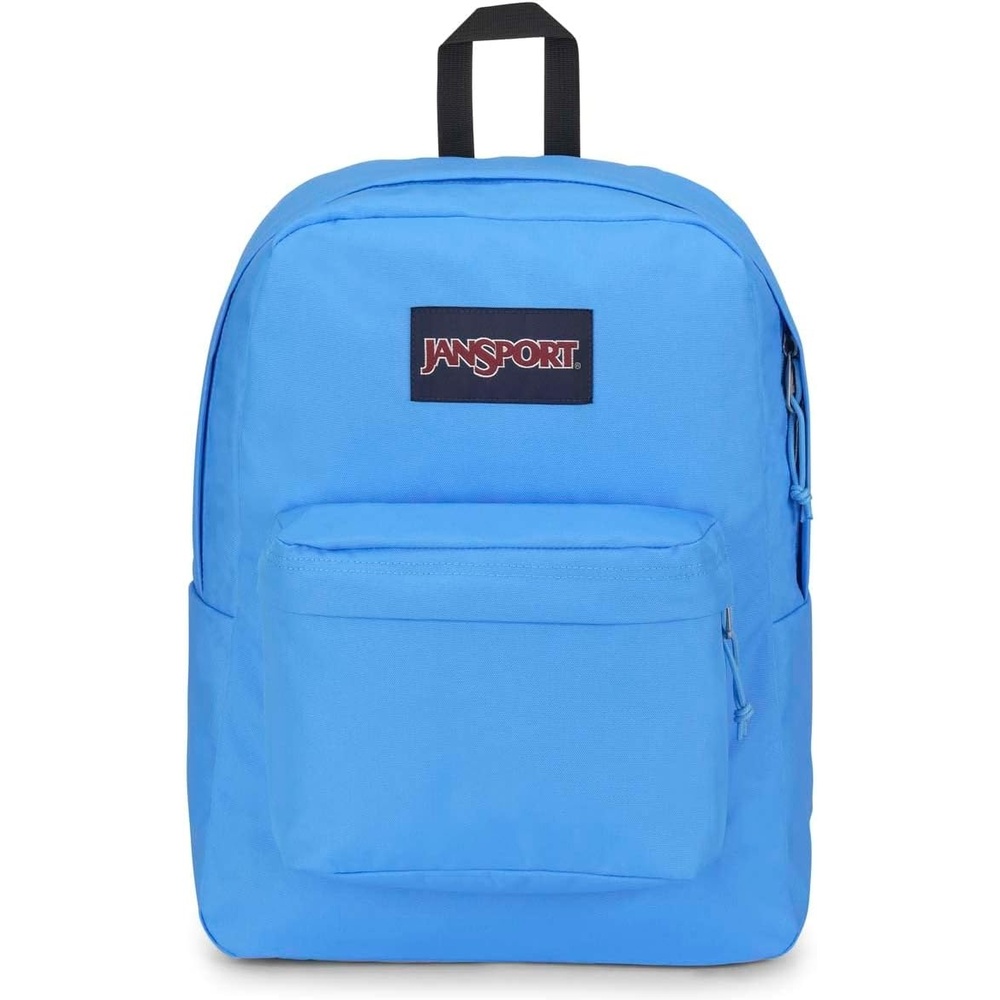 image:imageJanSport SuperBreak One Backpack Durable Lightweight Bag with 1 Main Compartment Front Utility Pocket with Builtin Organizer Premium Backpack Pastel PetalsBlue Neon