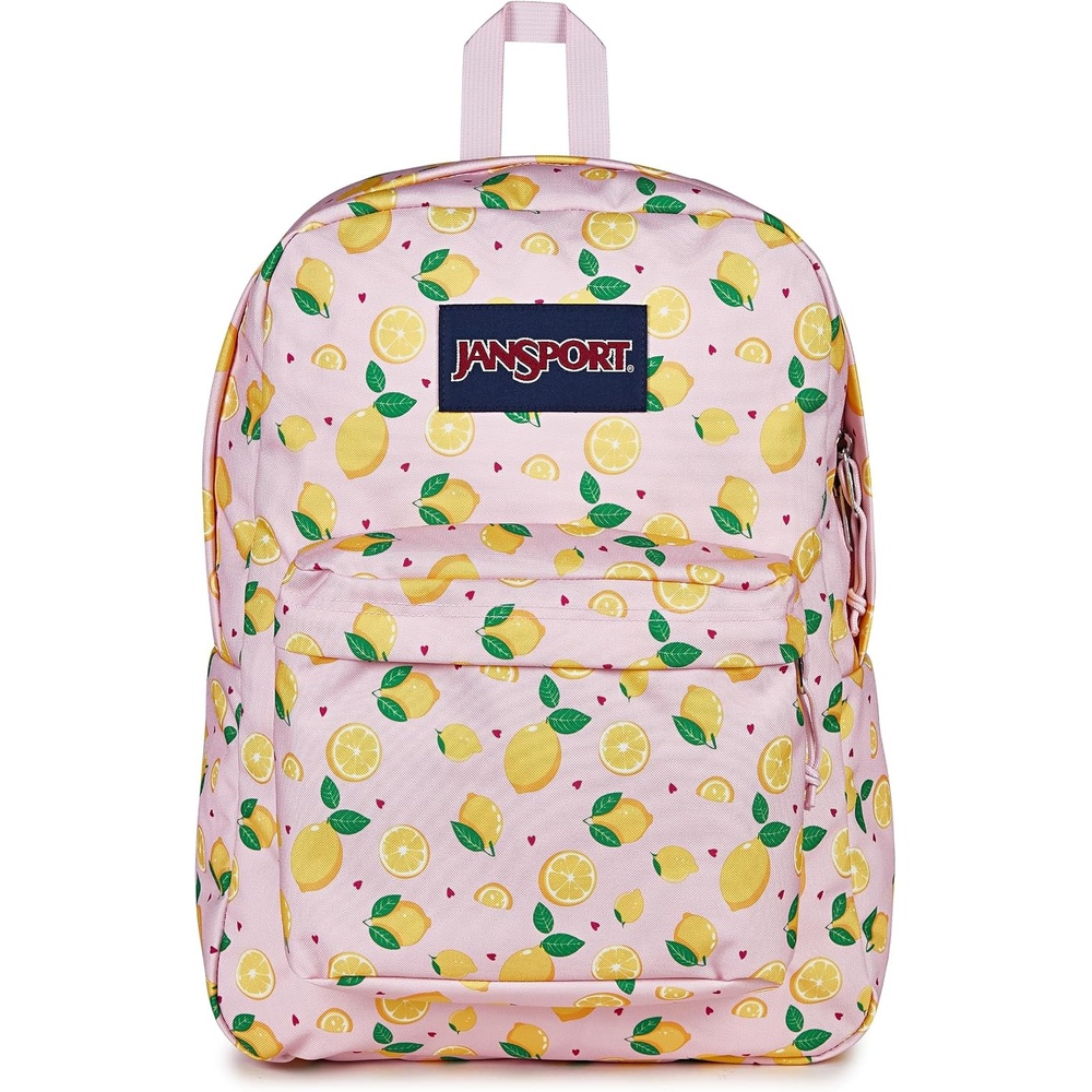image:imageJanSport SuperBreak One Backpack Durable Lightweight Bag with 1 Main Compartment Front Utility Pocket with Builtin Organizer Premium Backpack Pastel PetalsLemonade Stand Pink IceYellowGreen
