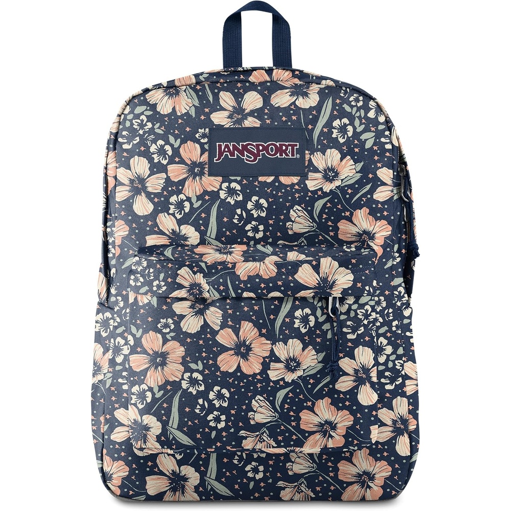 image:imageJanSport SuperBreak One Backpack Durable Lightweight Bag with 1 Main Compartment Front Utility Pocket with Builtin Organizer Premium Backpack Pastel PetalsFields of Paradise