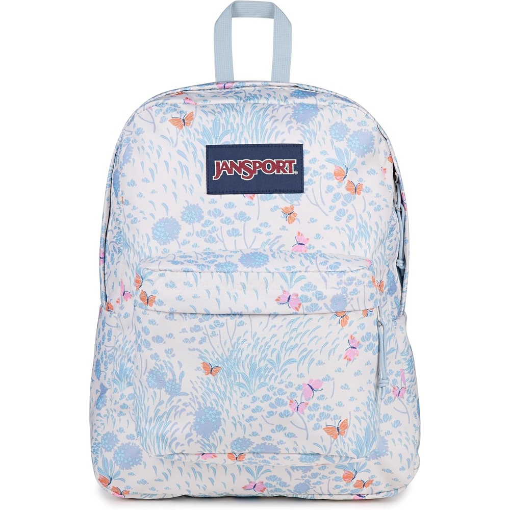 image:imageJanSport SuperBreak One Backpack Durable Lightweight Bag with 1 Main Compartment Front Utility Pocket with Builtin Organizer Premium Backpack Pastel PetalsFluttering Fields