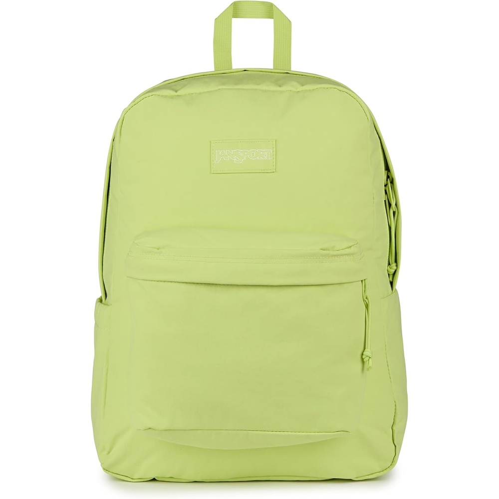 image:imageJanSport SuperBreak Plus Backpack with Padded 15inch Laptop Sleeve and Integrated Bottle Pocket Spacious and Durable Daypack for Work and Travel Butterfly BaddieLime Citron