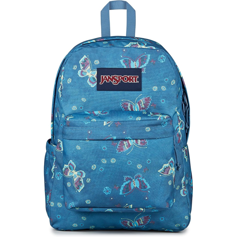 image:imageJanSport SuperBreak Plus Backpack with Padded 15inch Laptop Sleeve and Integrated Bottle Pocket Spacious and Durable Daypack for Work and Travel Butterfly BaddieButterfly Baddie