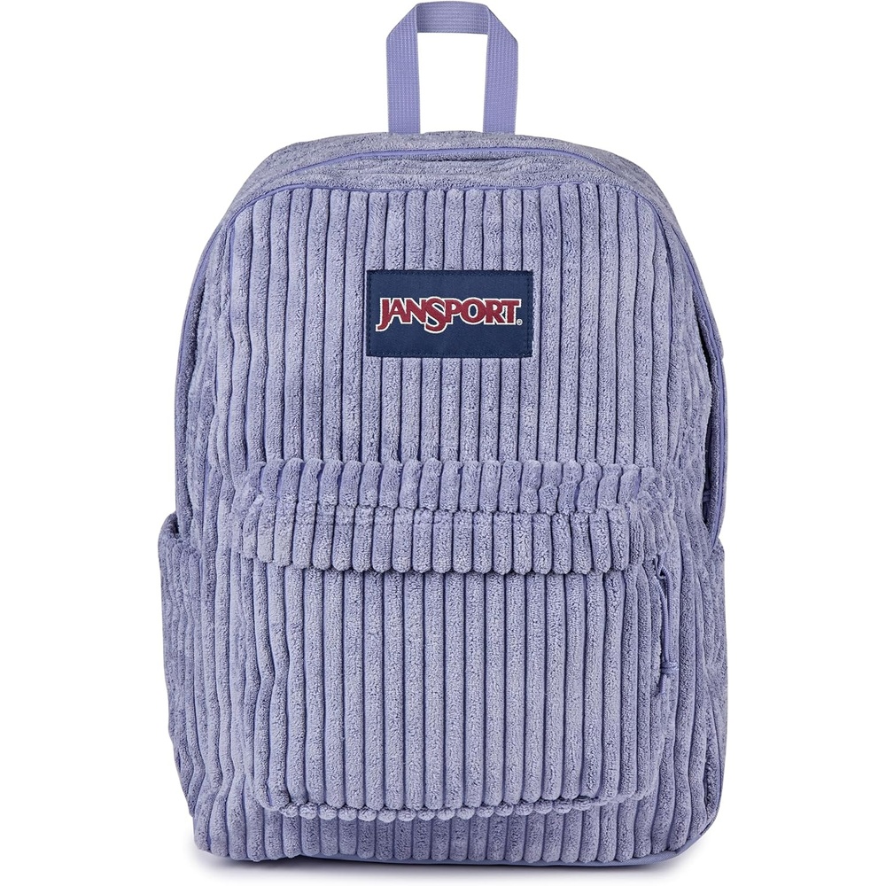 image:imageJanSport SuperBreak Plus Backpack with Padded 15inch Laptop Sleeve and Integrated Bottle Pocket Spacious and Durable Daypack for Work and Travel Butterfly BaddieSurreal Corduroy Lavender Ash