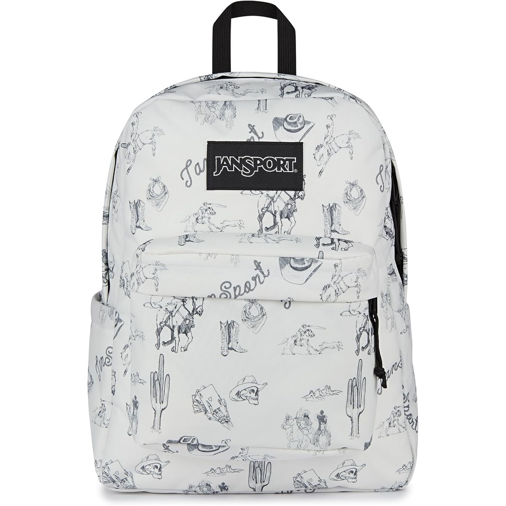 image:imageJanSport SuperBreak Plus Backpack with Padded 15inch Laptop Sleeve and Integrated Bottle Pocket Spacious and Durable Daypack for Work and Travel Butterfly BaddieCactus Jansport