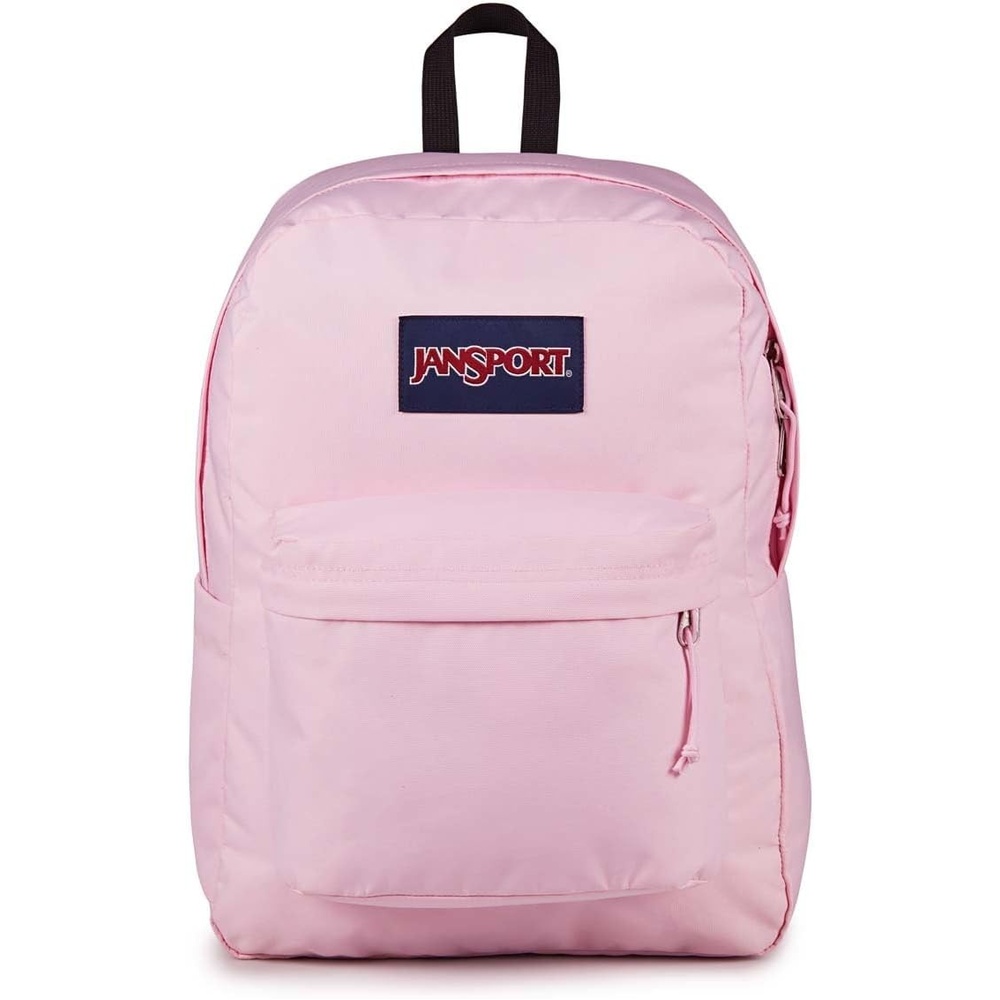 image:imageJanSport SuperBreak Plus Backpack with Padded 15inch Laptop Sleeve and Integrated Bottle Pocket Spacious and Durable Daypack for Work and Travel Pastel LilacPink Ice
