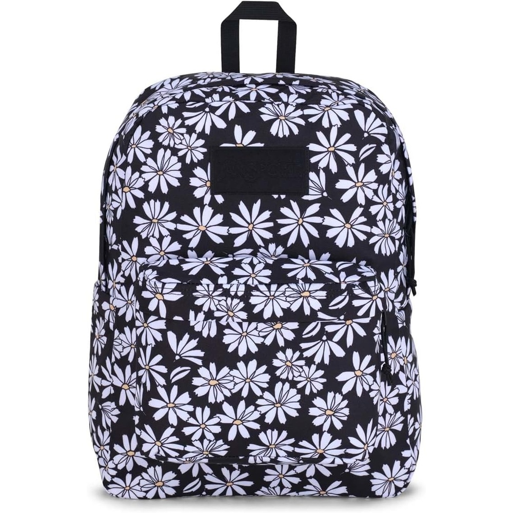 image:imageJanSport Superbreak Backpack Durable Lightweight Premium Backpack Red TapePunk Pansies Black