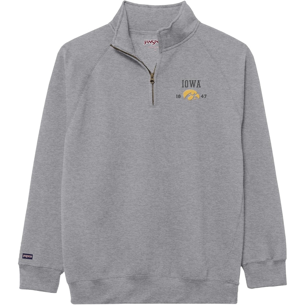 image:imageJanSport Unisex Adult NCAA Officially Licensed Rival Long Sleeve StandUp Collar Quarter Zip SweatshirtIowa Hawkeyes