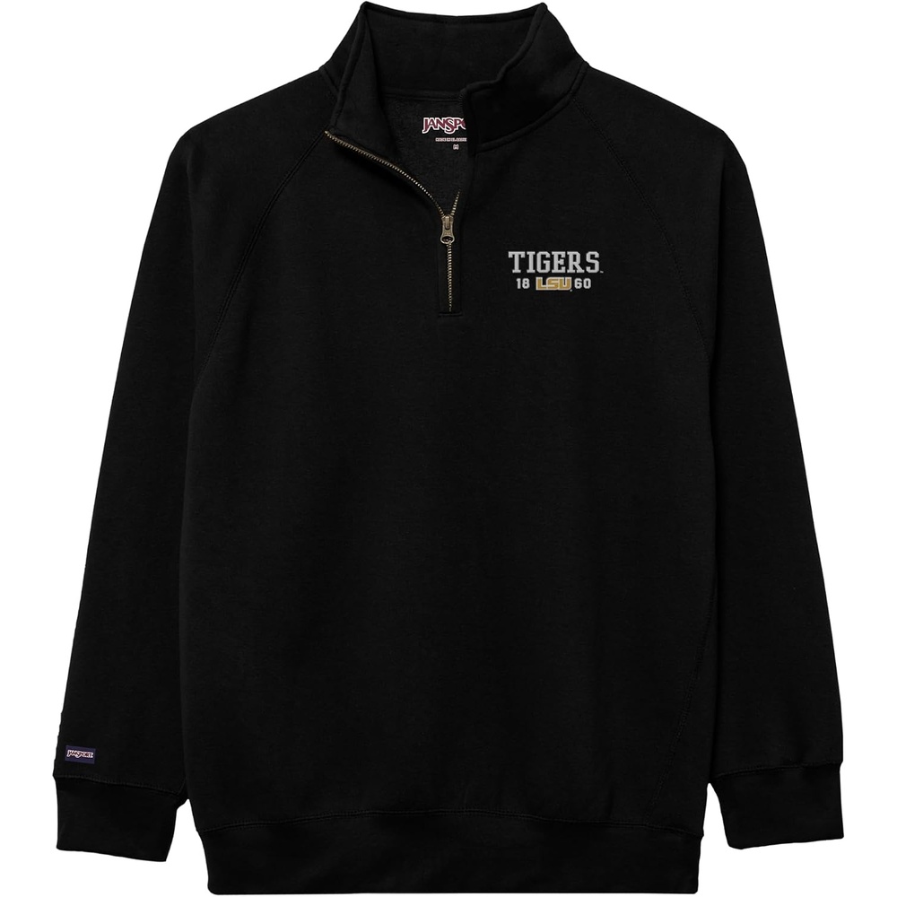 image:imageJanSport Unisex Adult NCAA Officially Licensed Rival Long Sleeve StandUp Collar Quarter Zip SweatshirtLSU Tigers