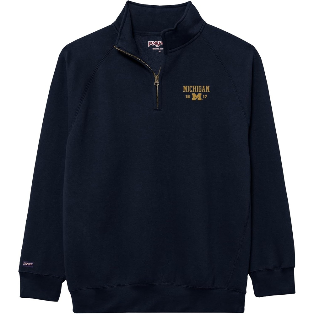 image:imageJanSport Unisex Adult NCAA Officially Licensed Rival Long Sleeve StandUp Collar Quarter Zip SweatshirtMichigan Wolverines