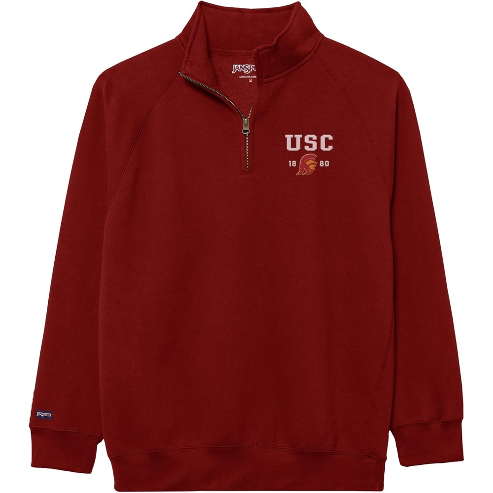 image:imageJanSport Unisex Adult NCAA Officially Licensed Rival Long Sleeve StandUp Collar Quarter Zip SweatshirtUSC Trojans