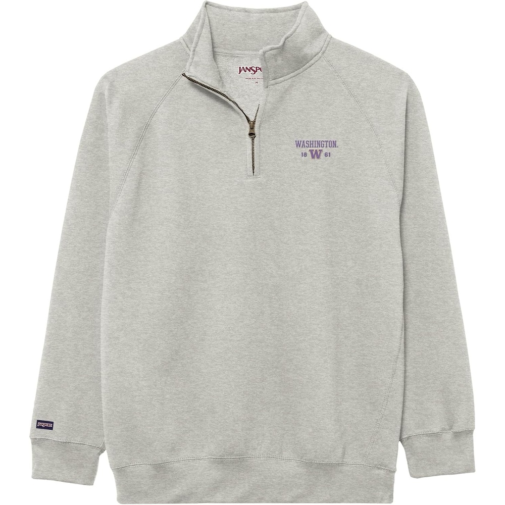 image:imageJanSport Unisex Adult NCAA Officially Licensed Rival Long Sleeve StandUp Collar Quarter Zip SweatshirtWashington Huskies